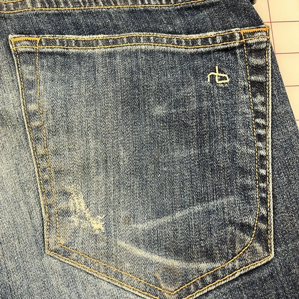 RAG & BONE "The Dre" Distressed Cotton Surfer Rep Wash Boyfriend Jean SZ 29 - Picture 9 of 16